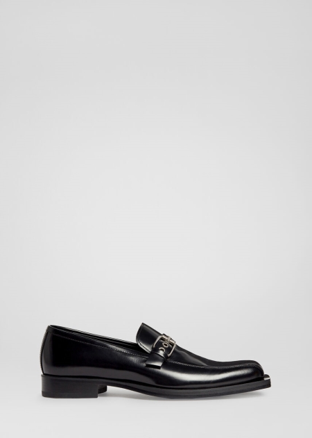 Versace Square Toe Läder Loafers Herr - 630814KVP